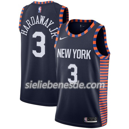Herren NBA New York Knicks Trikot Tim Hardaway Jr 3 2018-19 Nike City Edition Navy Swingman